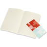 Блокнот MOLESKINE VOLANT LARGE, линейка, оранжевый/голубой QP721F16B24
