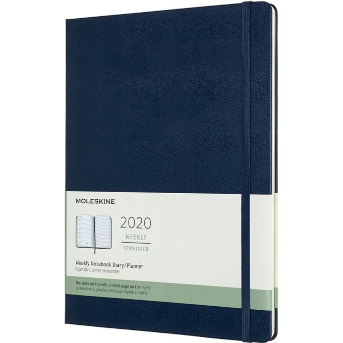 Еженедельник MOLESKINE Academic Weekly XL, синий сапфир DHB2018WN4